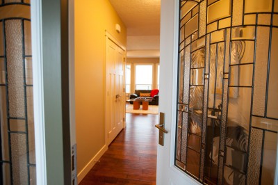 The front entrance to the Brando show home at The Ridge in Courtenay on Vancouver Island