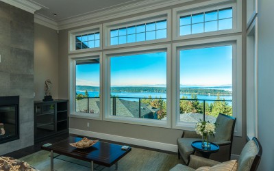 Ocean and mountain views at The Gales in Ladysmith on Vancouver Island