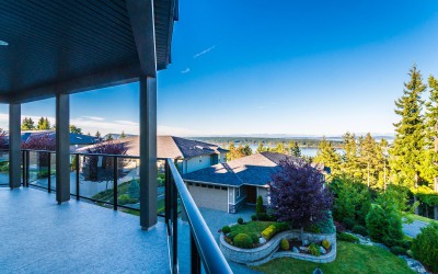 A view from the patio at The Gales in Ladysmith on Vancouver Island