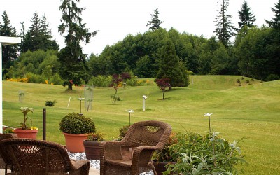 Shades of Green Campbell River patio homes next to golf course